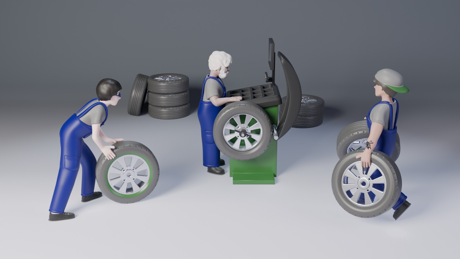 Рабочая обстановка